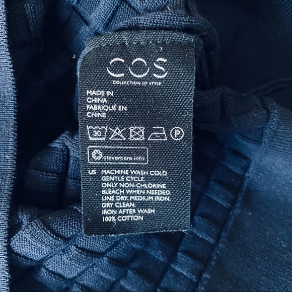 COS Navy Cotton Top - Picture 3 of 3